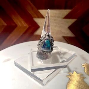 Arizona Stone Sterling Silver Ring- Size 9